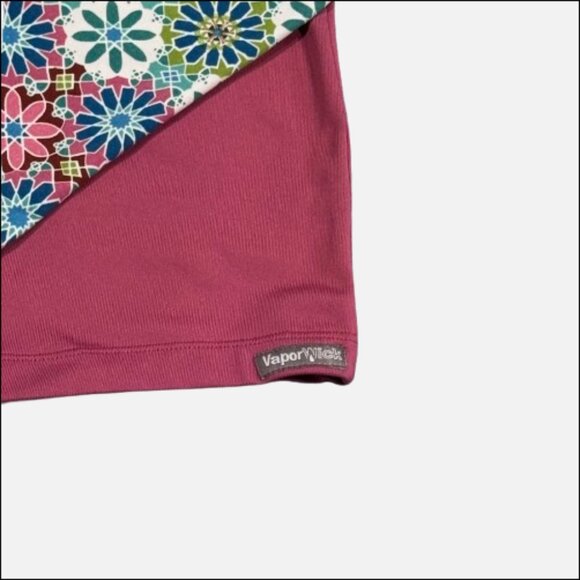 The North Face Rashguard Vapor Wick Printed Baselayer Floral Mosaic Sleeve SZ L - Picture 11 of 13